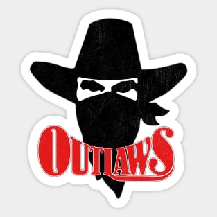 Defunct Oklahoma Outlaws Football Sticker